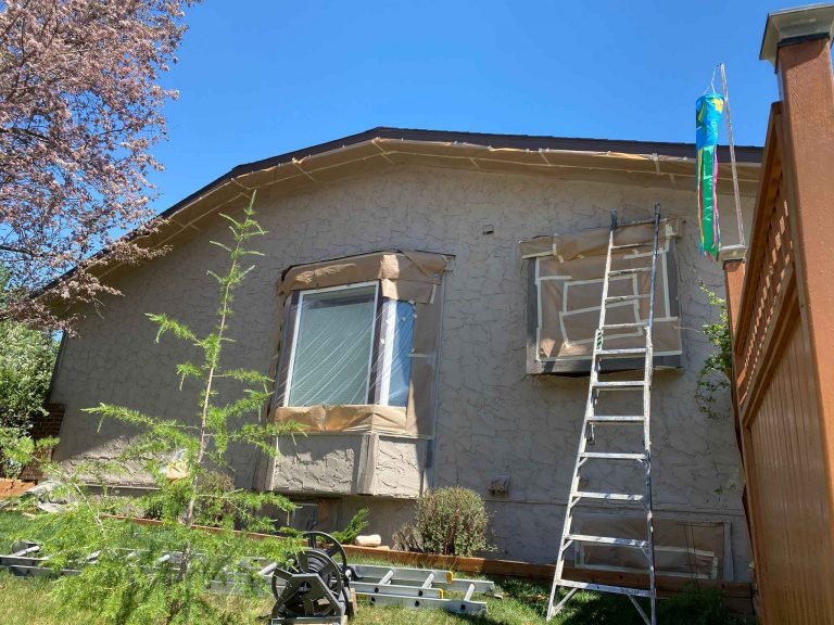 Bungalow repaint in progress